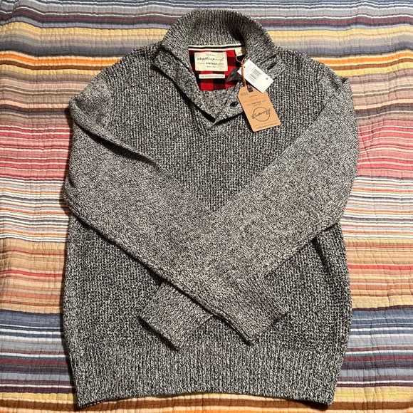 Weatherproof Vintage Shawl Collar Pullover Sweater Mens Holiday Sweater M - Picture 1 of 4